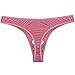 FEESHOW Mens Smooth G String Thongs Open Front Underwear (X-Large, Pink)