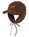 Winter Baseball Caps for Girl Kid Hunting Trapper Aviator Hat Earflap Elmer Fudd Snow Cold Weather Caramel 3-10Years