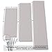 WUDENHOM White Shelf for Wall, Set of 3 Wall Mount Wood Floating Decorative Long Shelves for Home School Office Dormitory Decoration(12,16,20Inch Long)