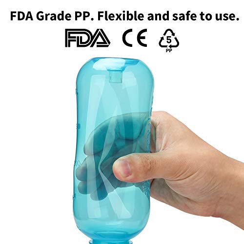 500ml Nasal Rinse Kit Bottle, Perfect for Cleaning Your Sinuses and Nose Allergies, Colds, and General Hygiene, Attom Tech Health Nasal Wash Bottle Soothing Wash(Green)