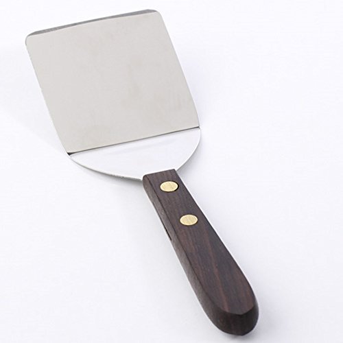 Fox Run Small Offset Stainless Steel Spatula Turner With Wood Handle