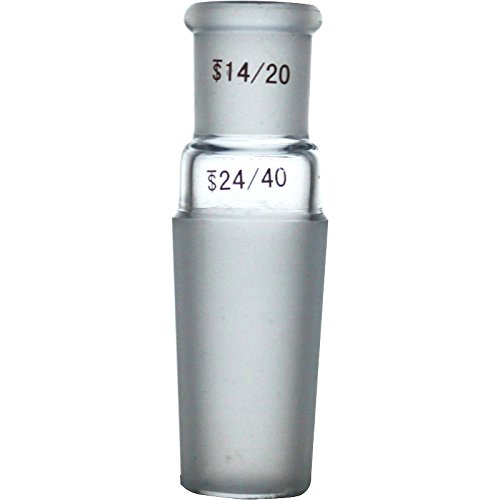 Laboy HMA010105 Glass Reducing Connecting Adapter From 14/20 Outer to 24/40 Inner Glass Joint Lab Glassware