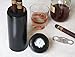 Mantello Cedar Wood Lined Portable Travel Leather Cigar Case Humidor with Humidifier