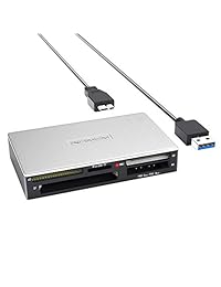 Indmem - Lector de tarjetas SD portátil USB 3.0 todo en 1 con 5 tarjetas de memoria flash y adaptador universal para TF, Micro SDXC, Micro SD, SDHC, MMC, RS-MMC, MS, M2, CF, xD