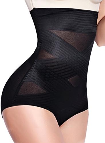 ROCHVIE Women's High Waist Tummy Control Shapewear Seamless Firm Butt Lifter Body Shaper Sexy Black L- waist 26-28 inches