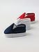 American Fashion World Red White and Blue Canvas Slip-Ons for 18-Inch Dolls | 3 Pack | Premium Quality & Trendy Design | Dolls Shoes | Shoe Fashion for Dolls for Popular Brands