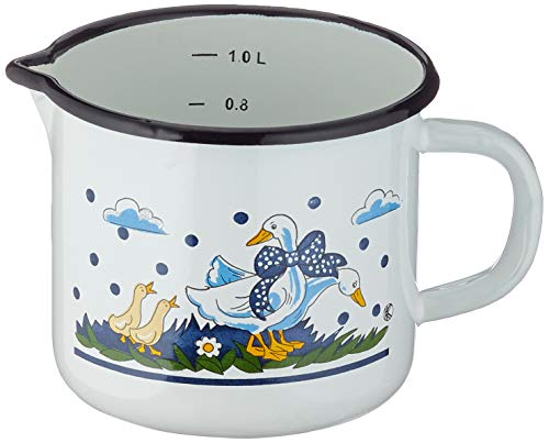 Karl Kruger Goose Glory Series Milk Pot with Spout and Scale, 1 l