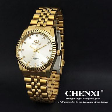 Armbanduhren CHENXI Gold Fashion Stainless Steel Watch Men's Quartz Watch