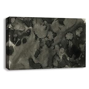 Canvas Wall Art Abstract Ink Feature Painting Artwork for Home Prints Framed - 12x18 inches