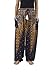 Lannaclothesdesign Women's Boho Yoga Peacock Drawstring Thai Harem Pants
