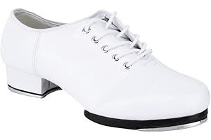 Libaobaoyo Unisex Kids Tap Shoes Lace up Dance Shoe for Girls Boys