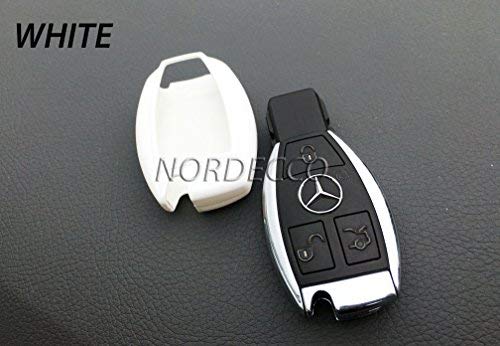 Protex HIGH GLOSS ABS HARDSHELL PROTECTIVE CASE COVER FOR MERCEDES-BENZ 3 BUTTON KEY FOB COMPATIBLE WITH A AMG B C E G K R S CLA GLA VITO R 45 CLA GLA ML GLE 6.3 ML GLK CLK VIANO SPRINTER