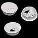 6 Pcs 2 Inch Plastic Desk Cord Cable Hole Cover Grommet Computer Cable Hole Cover Plug Cap White