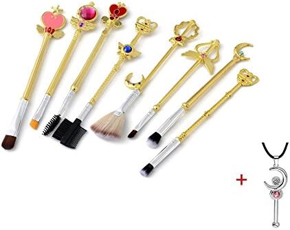 Sailor Moon Makeup Tools Kit Wand Brushes Scepter Cosmetics Eye Shadow Brush (Gold)