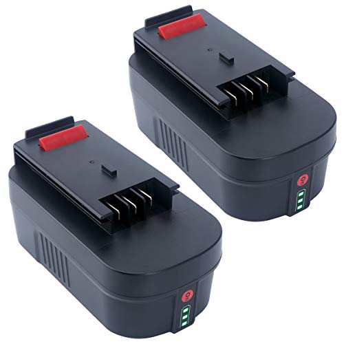 Lasica 2Pack 50000mAh 18V Lithium Battery HPB18-OPE Replacement for Black and Decker 18-Volt Cordless Power Tool Battery Firestorm HPB18 244760-00 A1718 FS18FL FSB18 Black and Decker 18 Volt Battery
