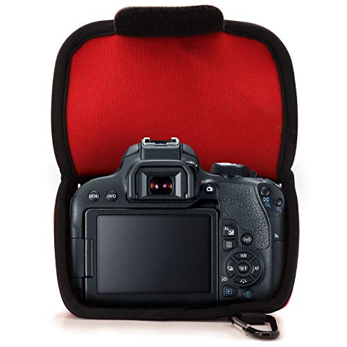 MegaGear MG1194 Canon EOS 200D, 800D (18-135 mm), 77D, 9000D, 2000D Ultraleichte Kameratasche aus Neopren - Schwarz – Bild 5