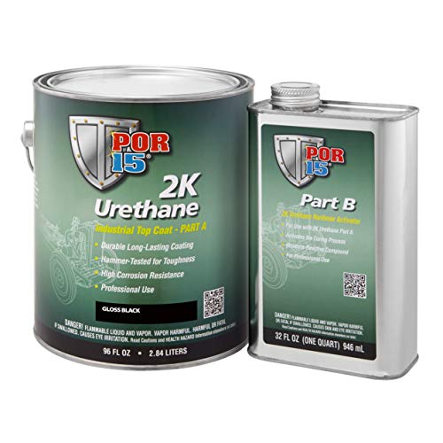 POR-15 43201 Gloss Black 2K Urethane - 1 gal