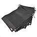 Cosmos 10 Pcs Travel Shoe Bags Shoe Organizer Pouch Storage String Bags for Travel Trip Carrying Packing, Dust-proof Non-Woven Fabric in Dual Drawstring Closure, Two Sizes (Black and Hot Pink)