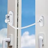 SLC Window Door Restrictor Cable Security Lock Key Baby Child Safety Device and Intrusion Defence