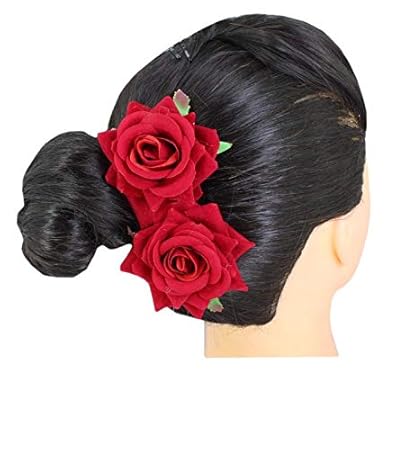 Buy Hair Clip Rose Flower Red 2pcs Online At Low Prices In India