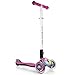 Globber 3 Wheel Folding Scooter with LED Lights (Pink)