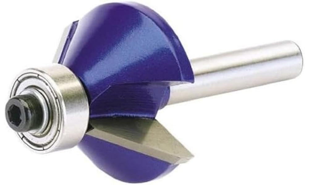 Draper 75340 1/4-inch Chamferring 30mm x 45 Degree Tungsten Carbide Tip Router Bit