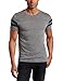Alternative Men's S/S Football Tee, Eco Grey/Eco True Navy, Medium