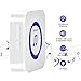 HUANHUA Wireless Doorbell, 2-PCS IP55 Waterproof Push Buttons with 1000Ft Operating Range, 2-PCS Battery Operated Receivers with 5 Volume Levels,55 Chimes,LED Flash for Home Office Classroom, White