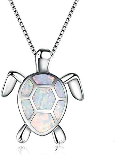 Danzh Necklace Cute Turtle Shape White Pendant Ladies Rhinestone Fashion Women Necklace Jewelry Gifts