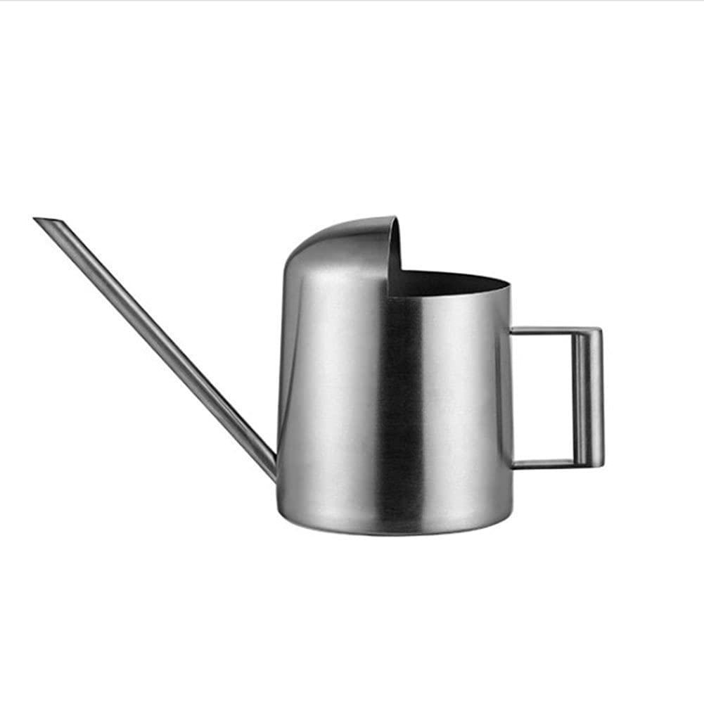 Uposao 300mL Long Mouth Watering Can Small Watering Can, Indoor Stainless Steel Watering Can Garden Plant Flower Sprinkling Pot with Long Mouth for House and Office Plants