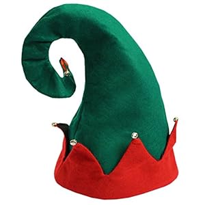 Elf Hat with Bells - Jingle Bell Hat - Elf Hat - Christmas Hats - Felt Elf Hat by Funny Party Hats