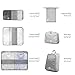 Packing Cubes For Travel 6 Pcs,Luggage Packing Organizers Set With Waterproof Shoe Bag(Grey)