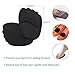 High Heel Pads (8 pcs) - High Heel Inserts, Heel Shoe Inserts, Heel Grips, Heel Cushion Inserts, Metatarsal Foot Pads, Heel Snugs for Women - Blister Prevention & Improve Shoes Too Big (Black)