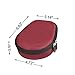 Hermitshell Case for AfterShokz Trekz Air/AfterShokz Aeropex/Titanium Mini/Shokz OpenRun Pro/SHOKZ OpenRun Pro 2 Open Ear Wireless Bone Conduction Headphones AS650 / AS800 (Canyon Red)