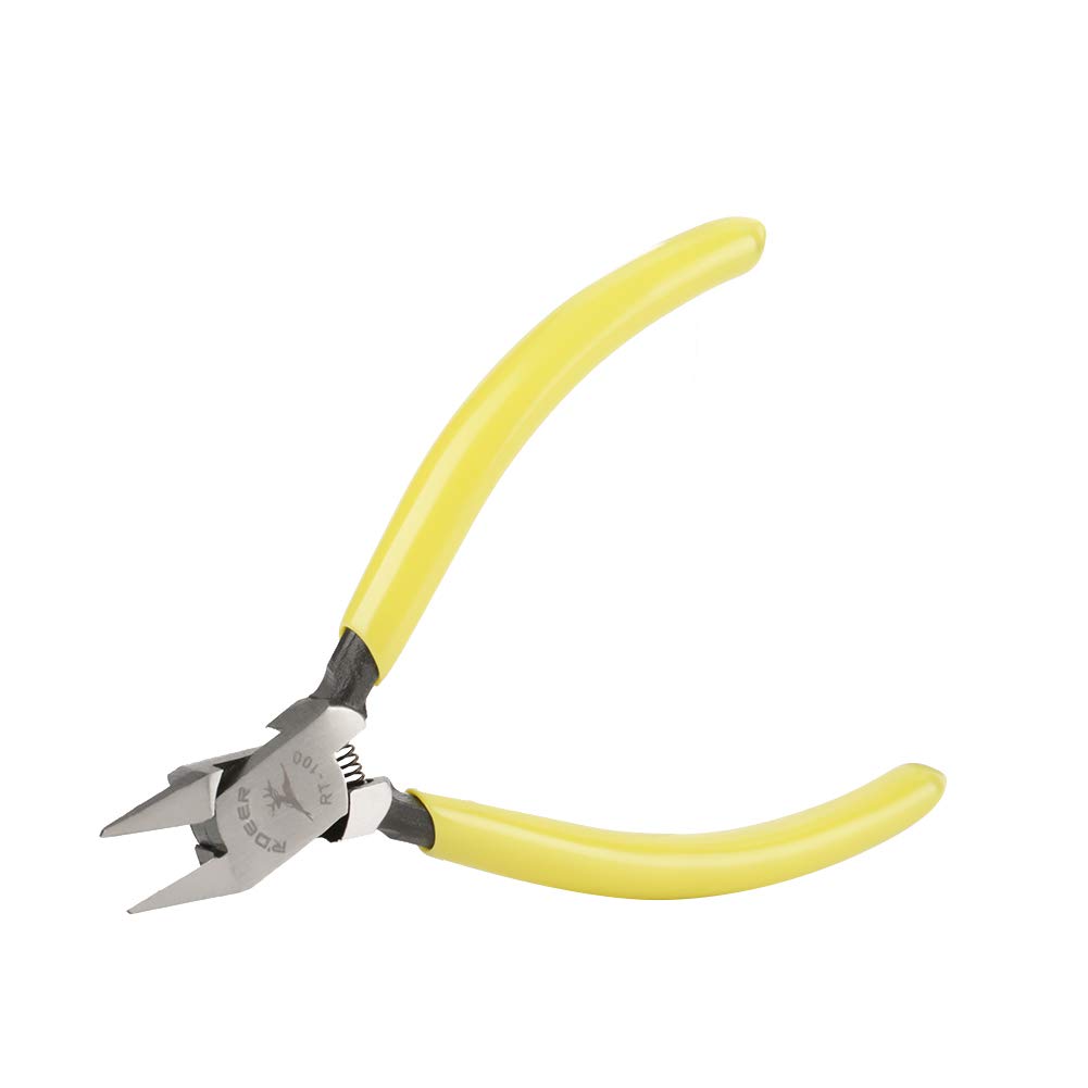Hilitand Side-Cutting Pliers, 4 inch Diagonal Side Flush Copper Wire Cutter Cutting Shears Pliers SM-18