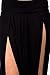 Vivicastle Sexy High Waisted Double Slits Open Knit Long Maxi Skirt (X-Large, Black)
