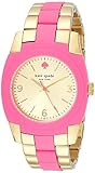 kate spade new york Women's 1YRU0163 Skyline Gold-Plated Stainless Steel Bazooka Pink  Watch