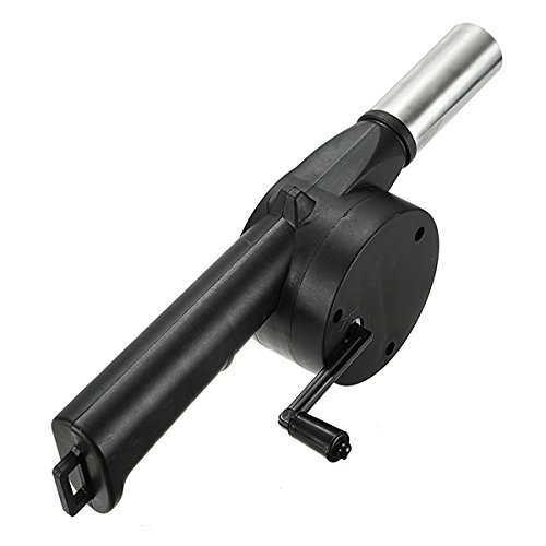 Outdoor Cooking Fan Air Blower for BBQ Fire Bellows Hand Crank Powered small fan air blower bbq fan fire bellows hand blower by Randall Elliott