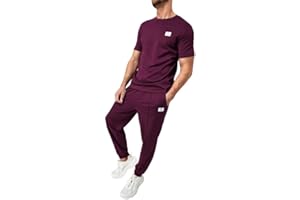 JMIERR Mens Sweatpant Sets 2 Piece Outfits Casual Short Sleeve T Shirt and Summer Workout Sweatpants Set with Pockets