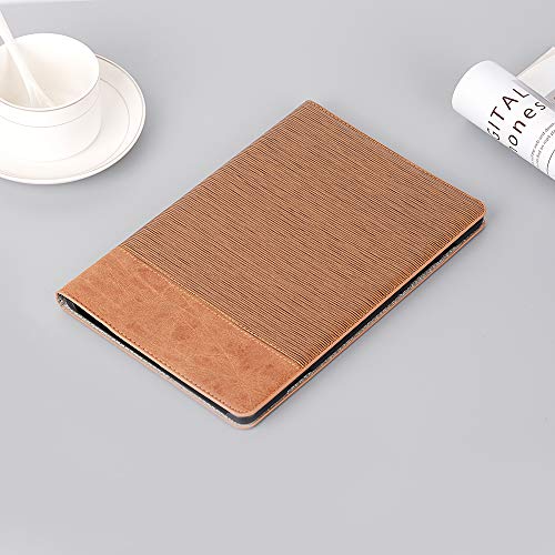 elecfan Flip Stand Case for Samsung Galaxy Tab S6 10.5" 2019, Business Cover Protective Case Smart Bumper with Card Holders for Samsung Galaxy Tab S6 10.5 Inch T860/T865/T867 - Light Brown