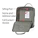 Fjällräven Kånken Unisex Travel Backpack - Side Slip Pocket - Adjustable Shoulder Straps - Dual Top Handles Fog One Size One Size