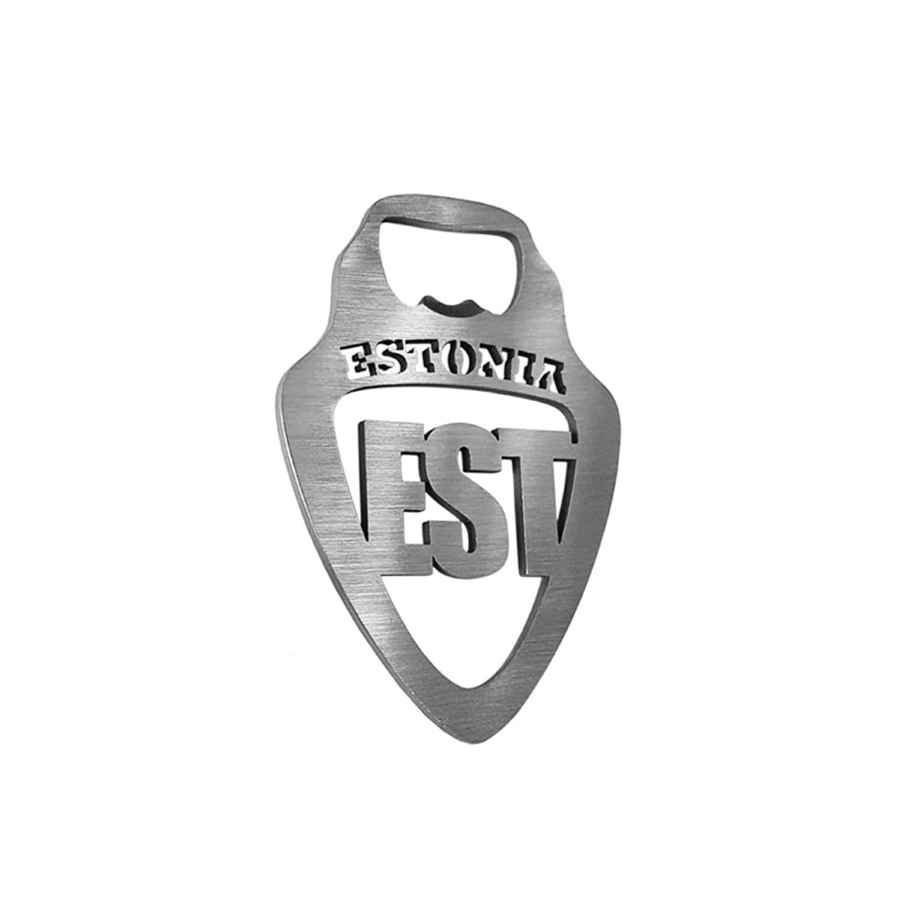 Avisa Stainless steel bottle opener - 'Estonia' (silver)