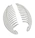 Clear 6.5 Inch Banana Clip Hair Clincher Interlocking Two Sides Hair Comb