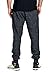 PROGO USA Men's Joggers Sweatpants Basic Fleece Marled Jogger Pant Elastic Waist (X-Small, Marled Black)