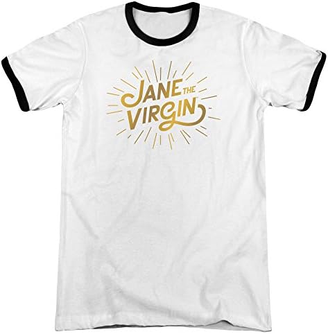 JANE THE VIRGIN Comedic Drama Series Golden Logo Adult Ringer T-Shirt Tee