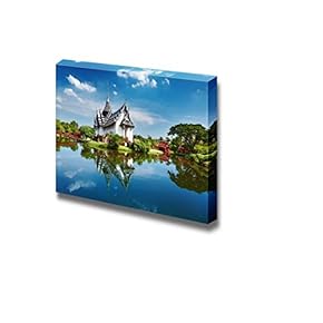 Beautiful Landmark Sanphet Prasat Palace Ancient City Bangkok Thailand - Canvas Art Wall Art - 12" x 18"