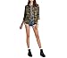 Archie Vince Women's LightWeight Military Casual Camouflage Button Shirt Jacket