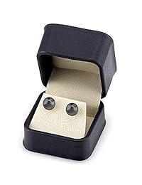 THE PEARL SOURCE Aretes con pasador de oro de 14 K calidad AAA de perlas redondas cultivadas en el mar del sur tahitiano para mujer