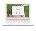 HP Chromebook 14-inch Laptop with 180-Degree Hinge, Intel Celeron N3350 Processor, 4 GB RAM, 16 GB eMMC Storage, Chrome OS (14-ca030nr, White)
