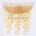 Dorabeauty Blonde Bundles with Frontal Closure Blonde #613 Body Wave 100% Brazilian Human Hair (14 Inch, One Frontal)